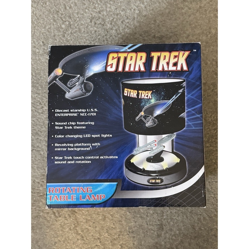 Star Trek Rotating Table Lamp Rabbit Tanaka Entertainment - Doesn't Rotate